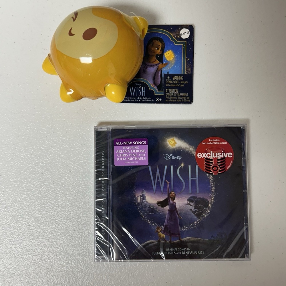 Original Motion Picture Soundtrack Disney's Wish CD With Star Mystery Figure